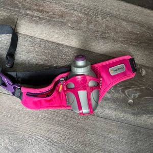 Nathan Hot Pink Running Belt with Water bottle